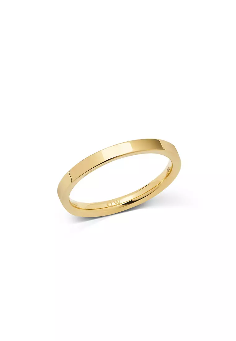 Line Ring Polished Gold 2.5mm - Unisex Ring for women and men stainless steel Ring DW Official Authentic Original Cincin perempuan lelaki DW
