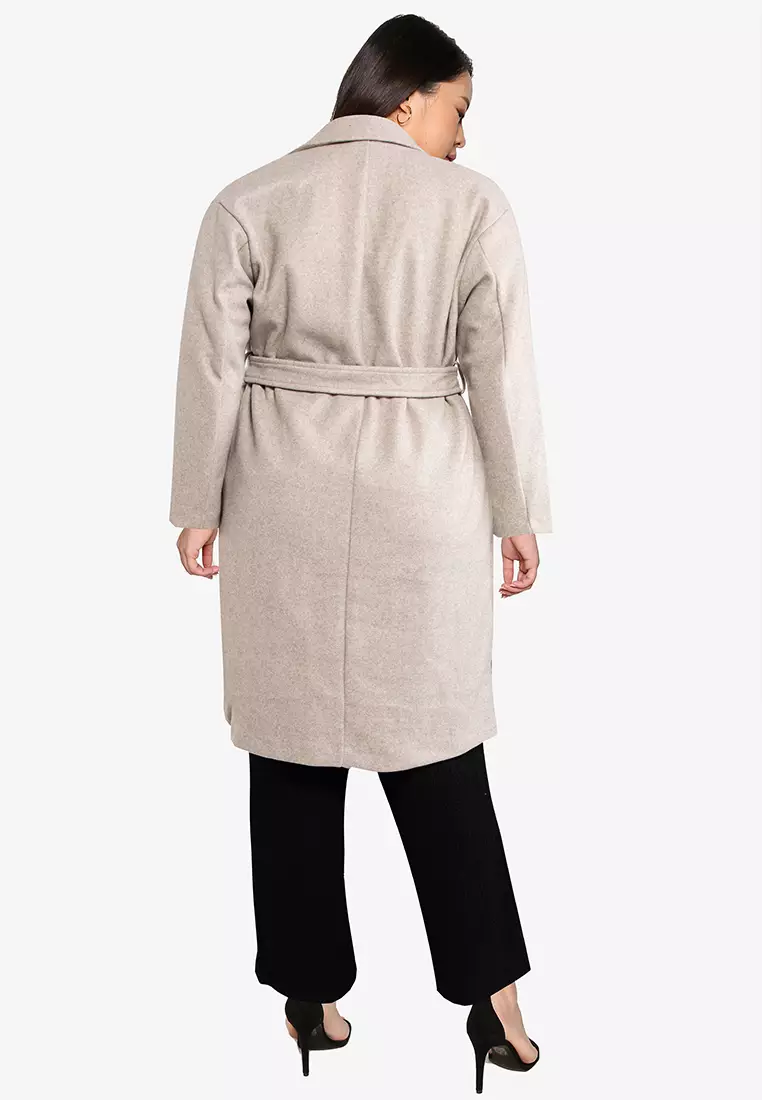 Full length wool coat on sale plus size