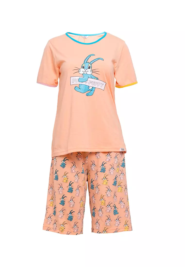 Pyjama Pijama Short Sleeve Short Pants Sleepwear