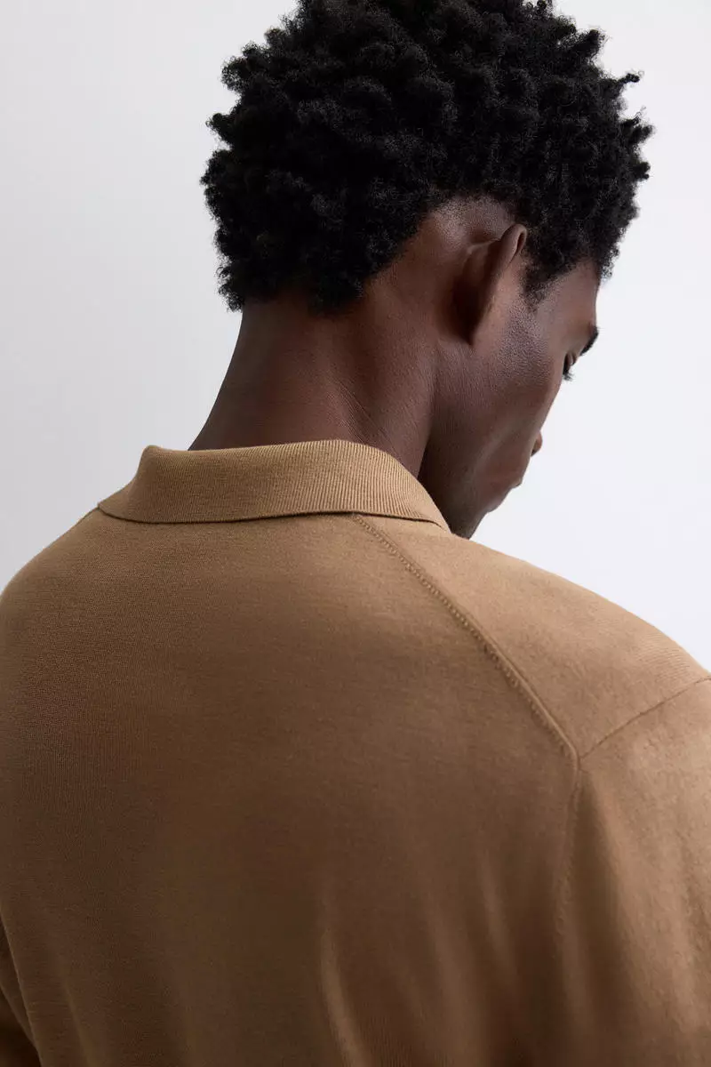 Regular Fit Fine-knit polo shirt