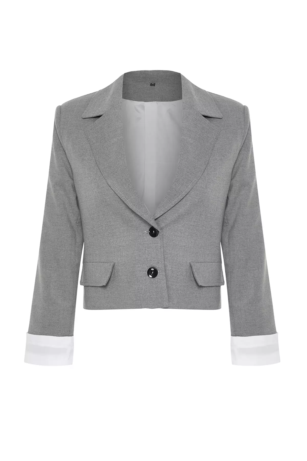 Contrast Cuffs Blazer