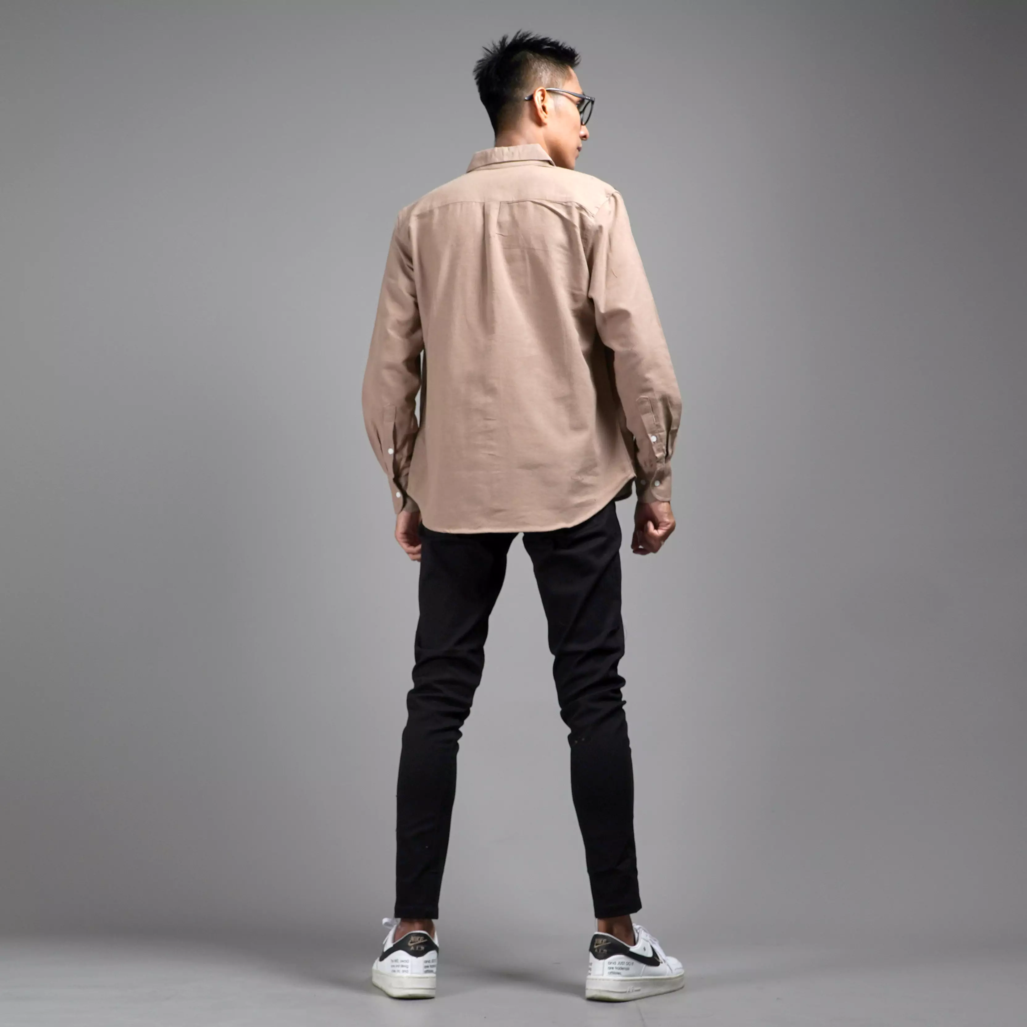 FERNANDO Kemeja Long Sleeve Shirt Kemeja Linen Pria - COKSU