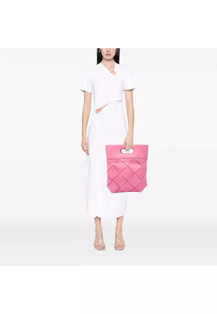 Pre-Loved Bottega Veneta Medium Leather Maxi Intrecciato Slip Tote