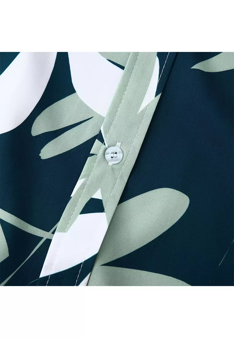 Hawaiian Print Short-Sleeved Shirt YL-C270