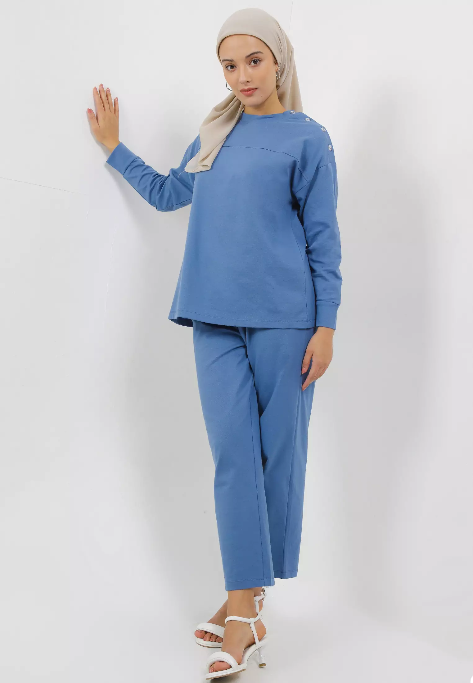 MFMW Wihelmina Celana Panjang Steel Blue