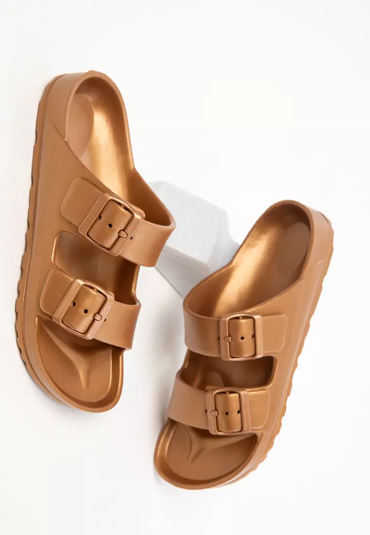 16179 Women's Gold Slippers