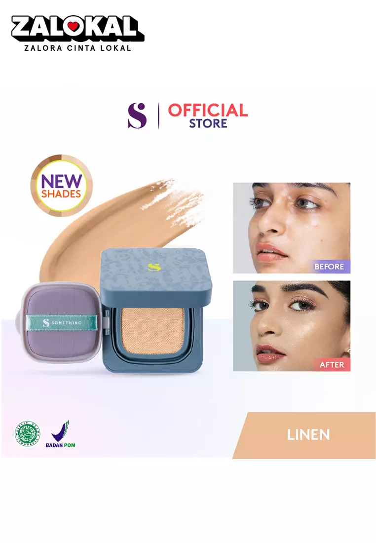 SOMETHINC HOOMAN Breathable UV Cushion Cover SPF 35 PA++++ - Linen