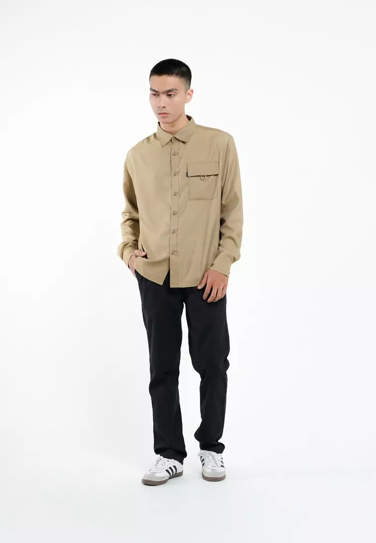 Greenlight Voyager Men's Basic Shirt Long Sleeve Regular Fit Kemlup HP-C031225