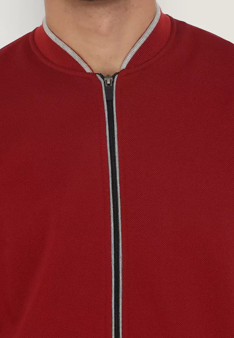 Jacket Cvc D&F Bomber Maroon