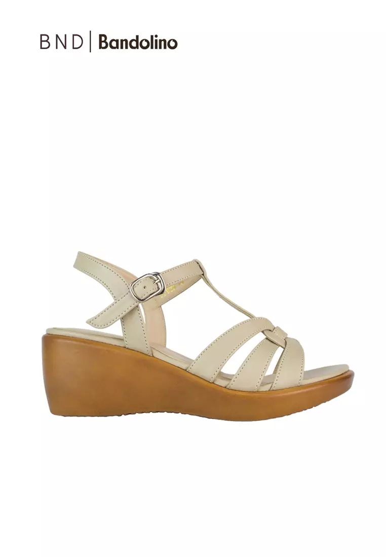 Discount on BND  shoes - SKU: BND - Bandolino Weylin Wedges 53930 Bone