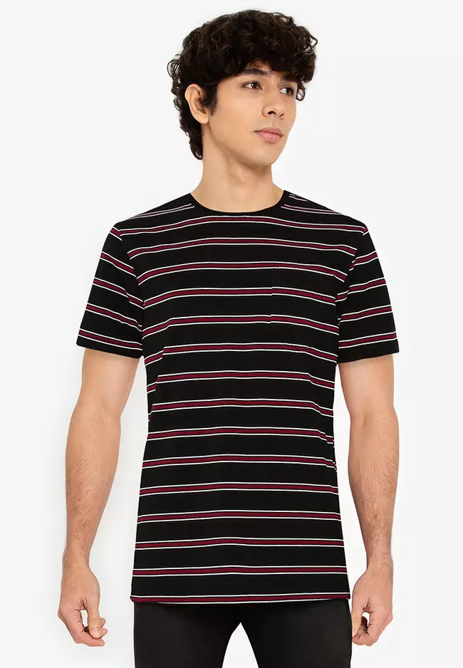 Stripes Tees with Pocket