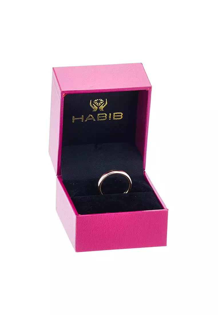 HABIB Oro Italia 916 Rose Gold Ring GR47300123(R)