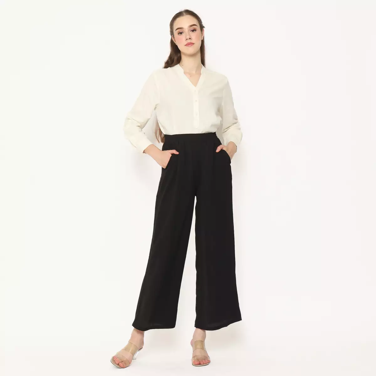 Olina Kulot Pants - Black