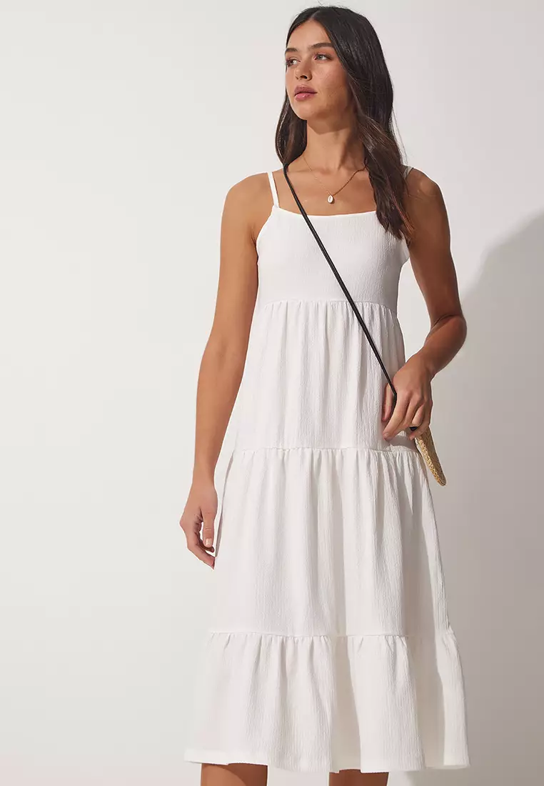 Strappy Tiered Dress