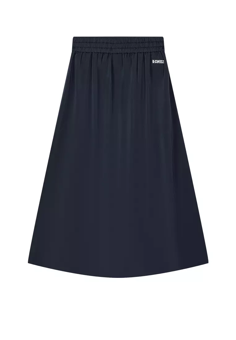 女裝側面條紋半身中長裙