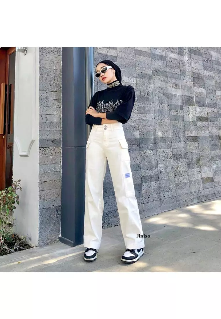 Cargo Baggy Highwaist Jeans 411 HANDS UP