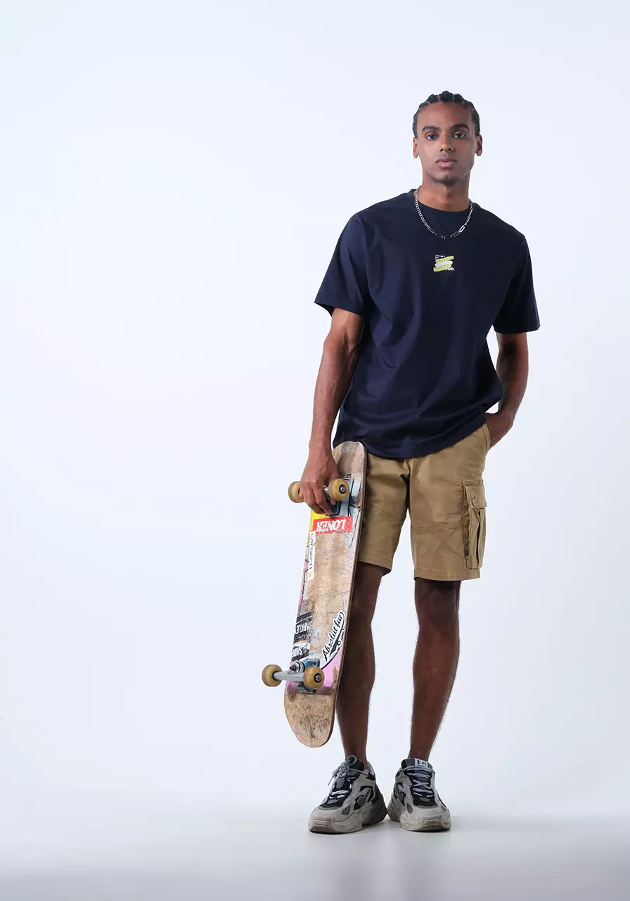 Kaos Regular  Pria John Doe Navy