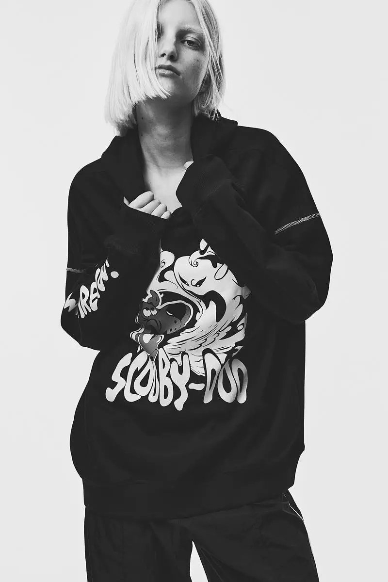Buy H M Oversized printed hoodie Online ZALORA Malaysia