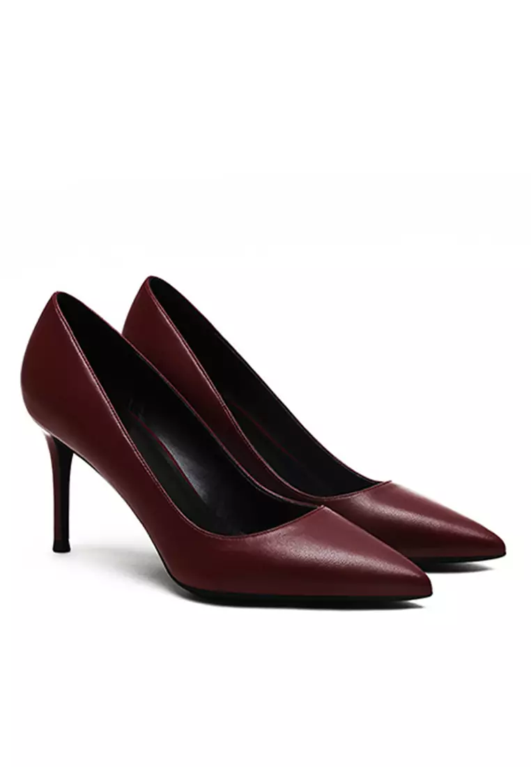 8CM Uniform Pointed High Heel Shoes HZL181