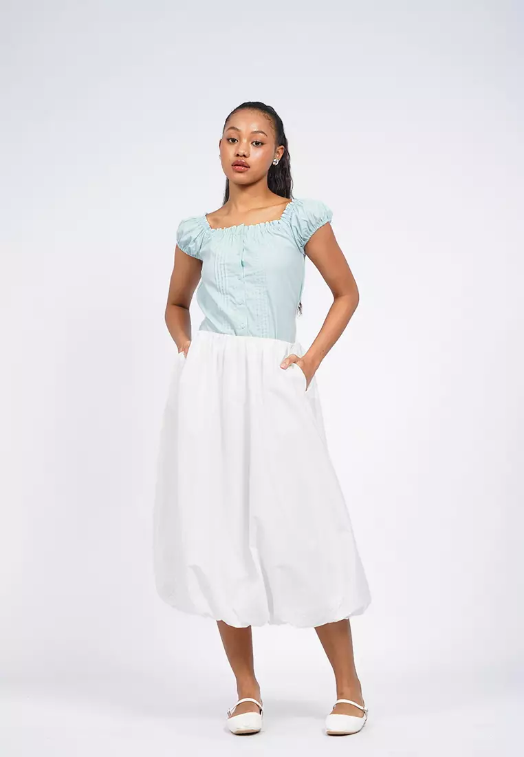 Balloon Midi Skirt