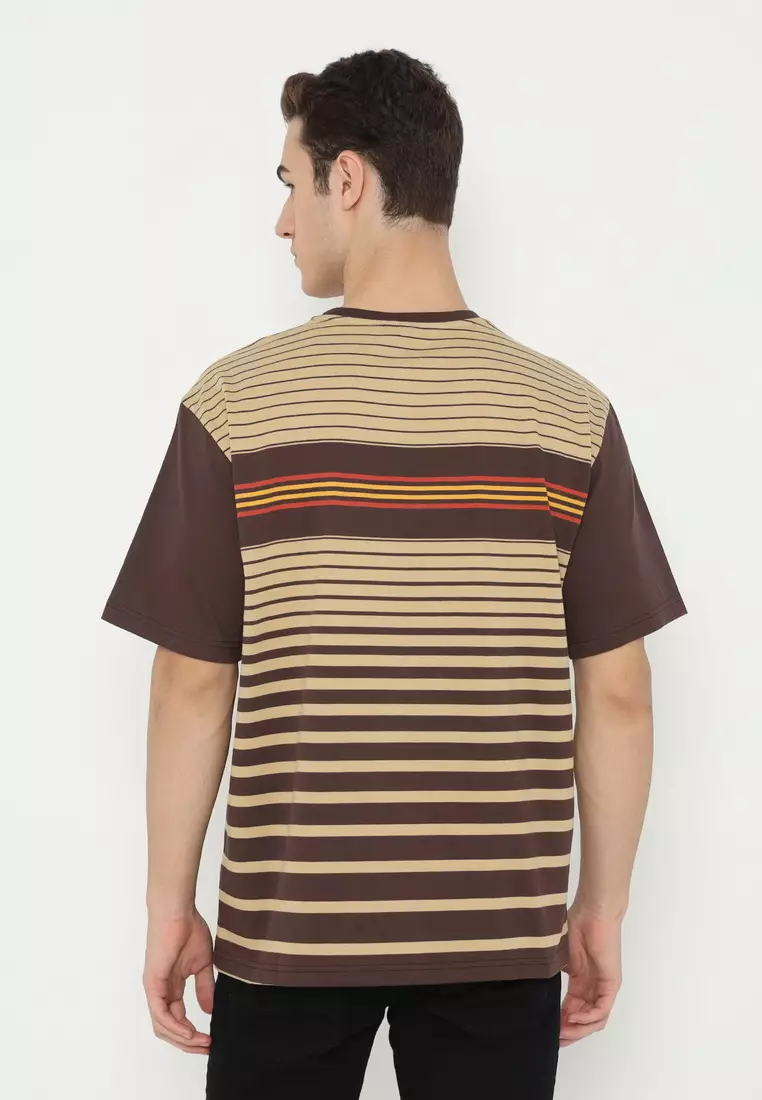 POLICE T-Shirt Salur Bordir Cotton Premium Tebal Pria