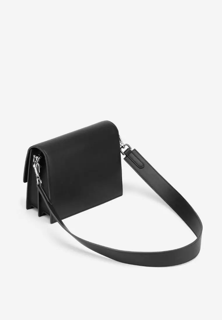 JW Pei Mini Flap Bag Black