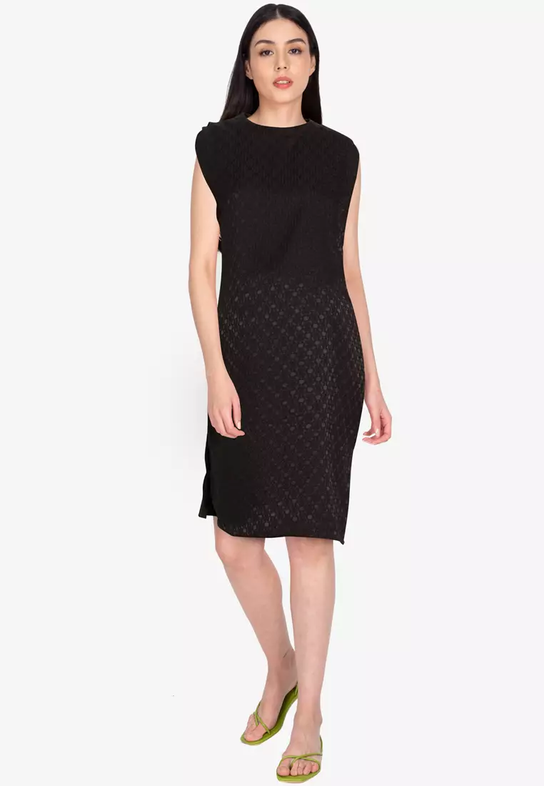 Dawn scuba shift dress top