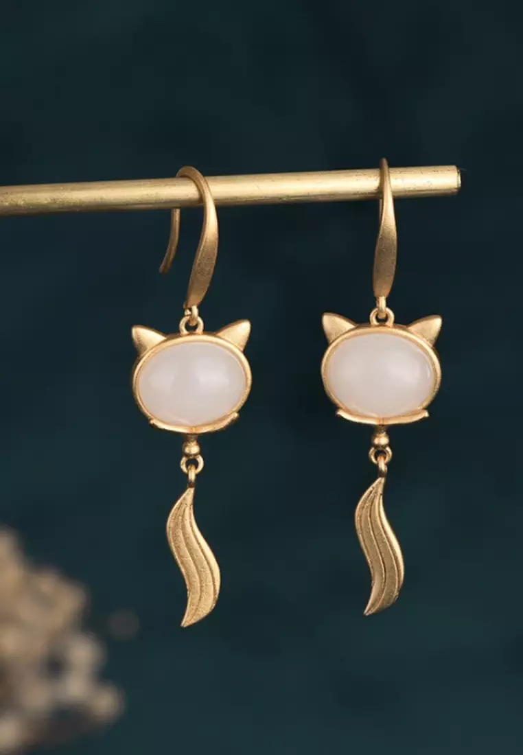 Buy Kings Collection Cat Shape Earrings KJEA20094 2024 Online