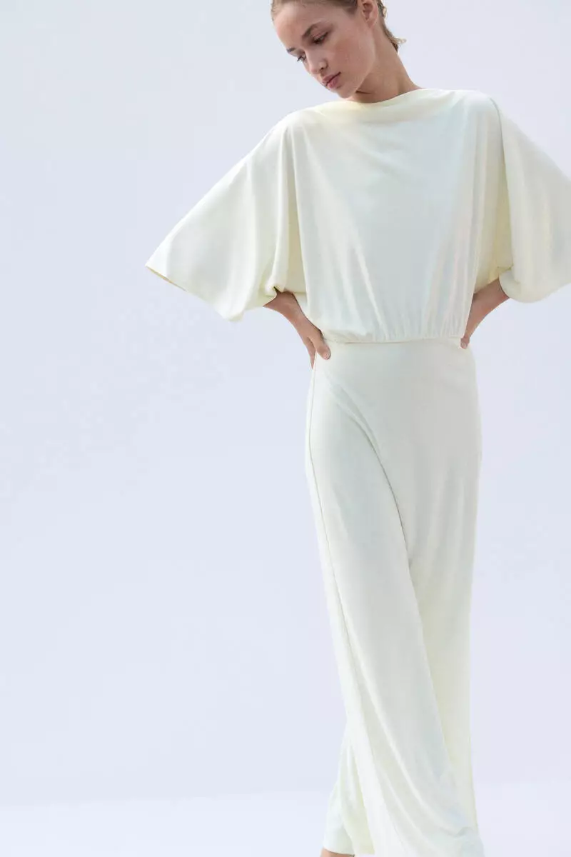 Draped maxi dress