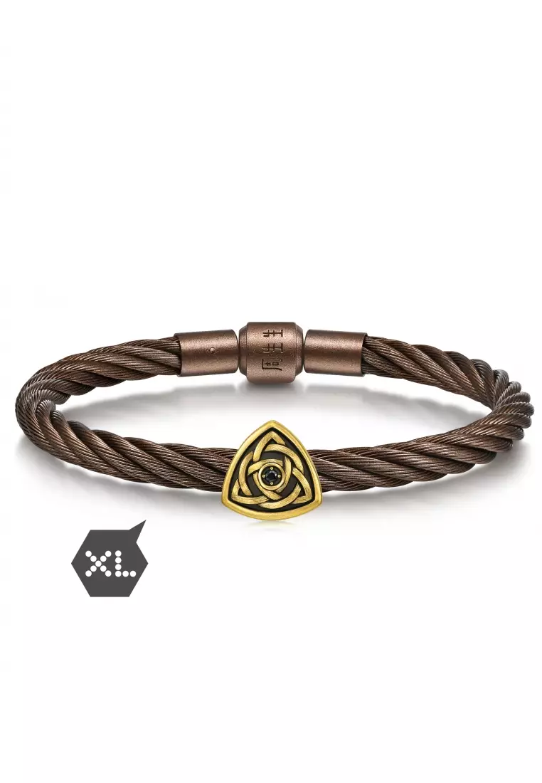 999 Gold Symbolising Blessings and Protection Charm for Men 94593C  [Bracelet not included]