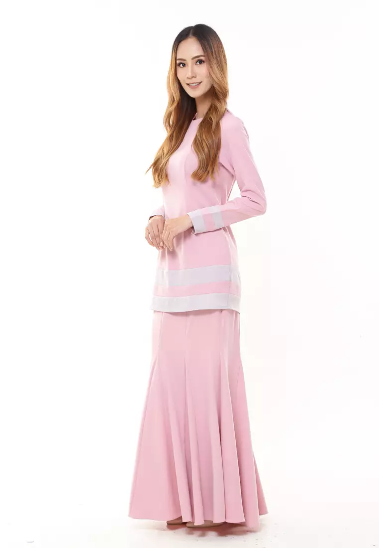 Alicia Kurung Modern in Soft Pink