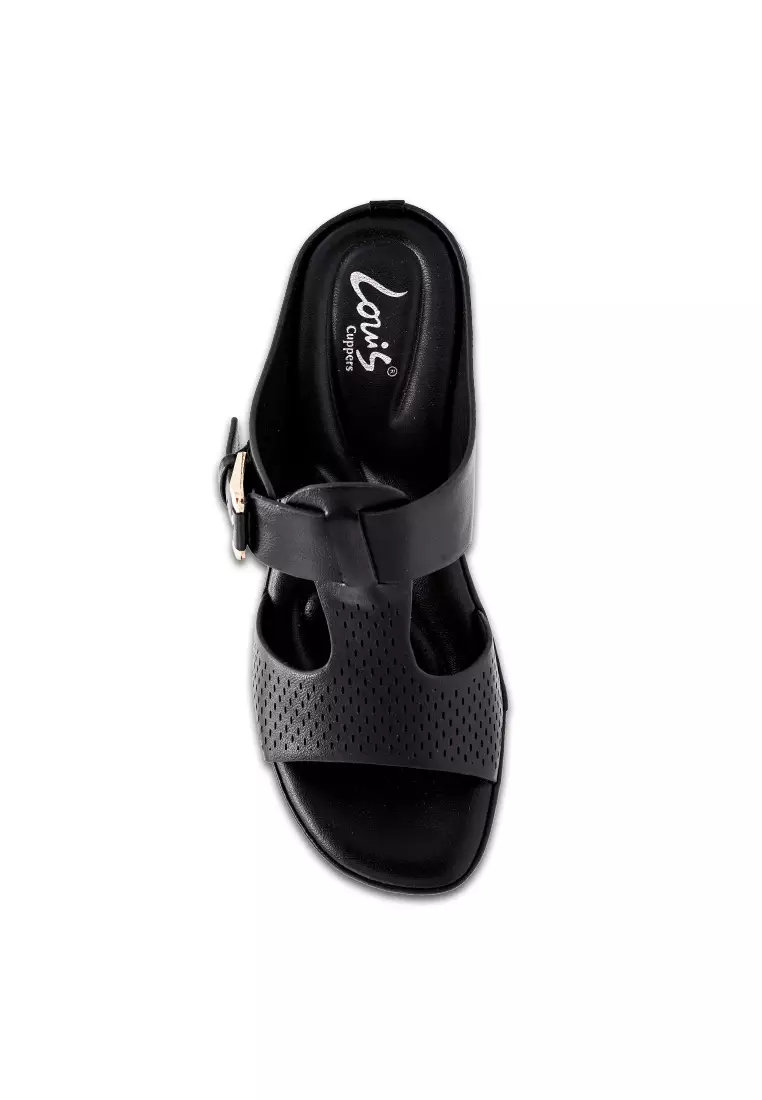 Women Slip On Laser Cut Casual Wedges - 230471228