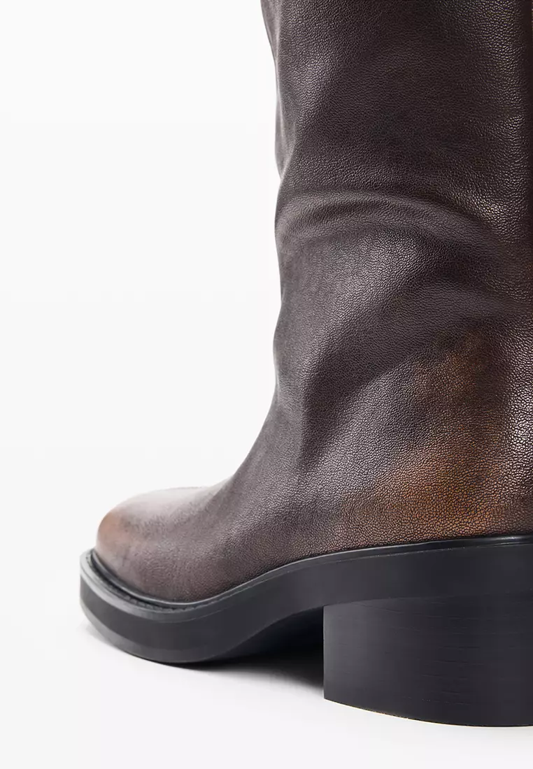 Jual Desigual Heart Buckle Long Boots Original 2026 | ZALORA Indonesia