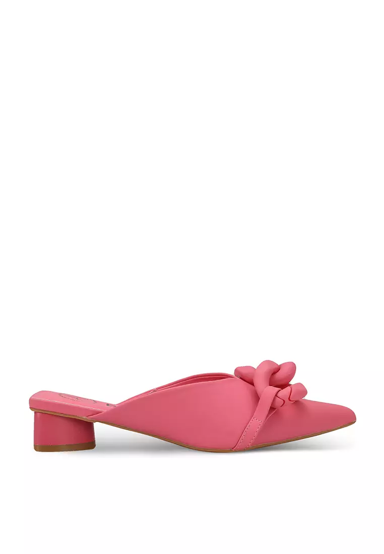 Topshop on sale pink mules