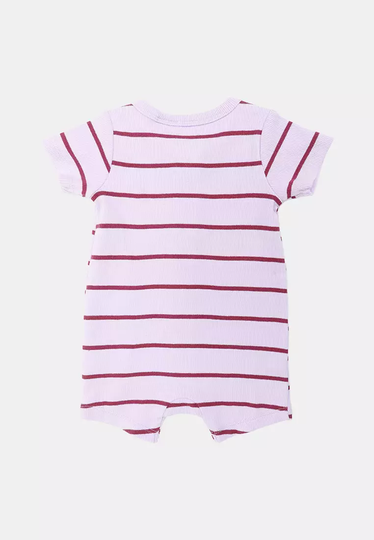 The Short Sleeves Licensed Zip Romper