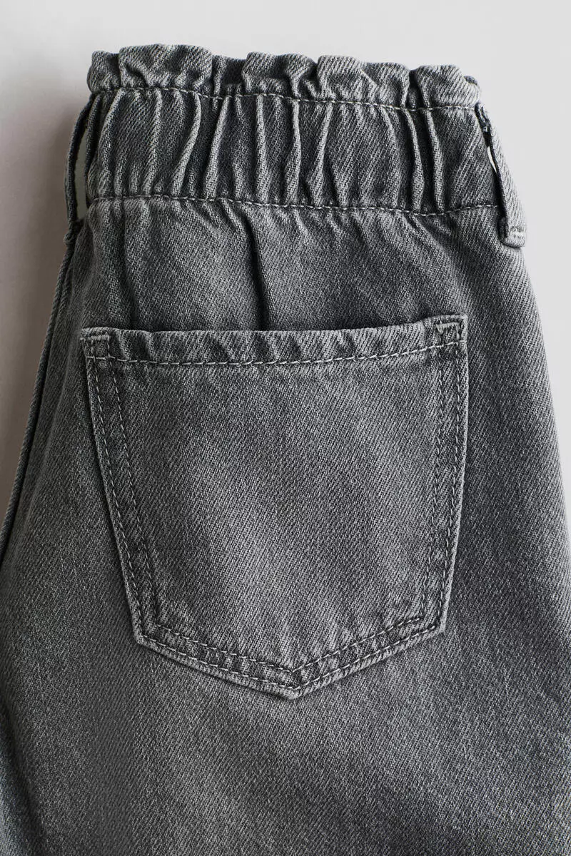 Wide Leg paper bag jeans