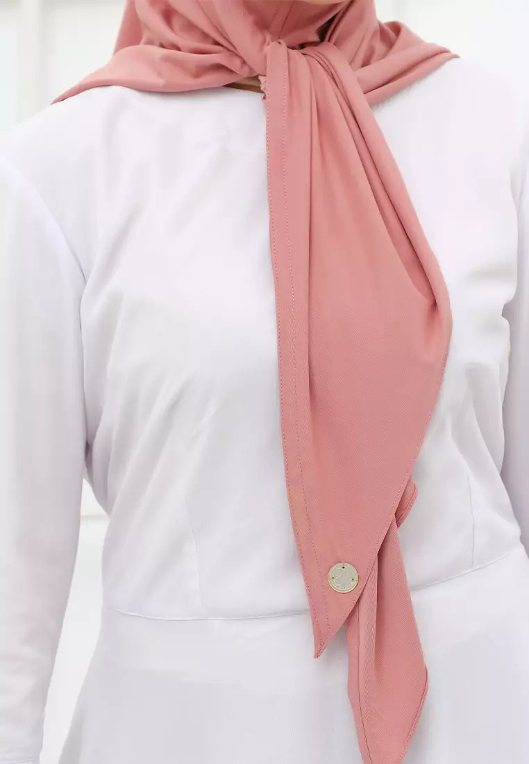 Jilbab Wanita Instan Curve Hijab Dusty Pink