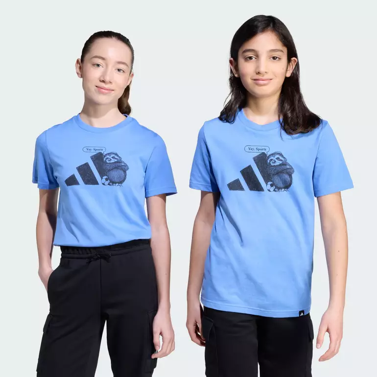 Lifestyle Sports Graphic Tee Kids Unisex Blue JV5252