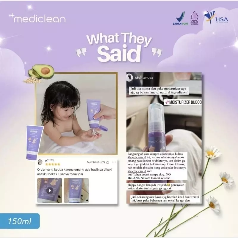 Mediclean Day 2 Day Ultra Moisturizing Lotion - Lotion Melembapkan Melembutkan Kulit Bayi Anak 150 ml