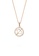 Fleur Jewelry gold Zodiac Sagittarius Crystal Engraved Necklace 37675ACB29027DGS_1