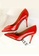 Twenty Eight Shoes 紅色 方形裝飾扣高跟鞋 VL17851 0B602SH560C65DGS_3