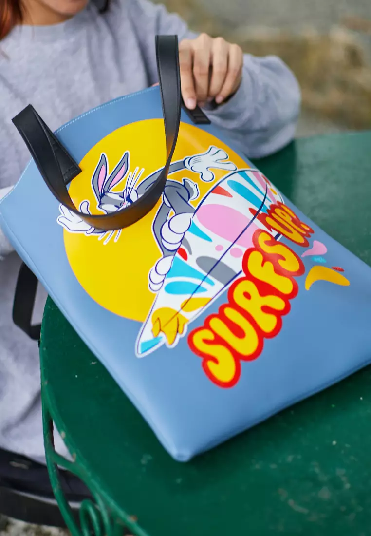 Looney Tunes Collection Vegan Leather Tote Bag Sylva Bugs Bunny