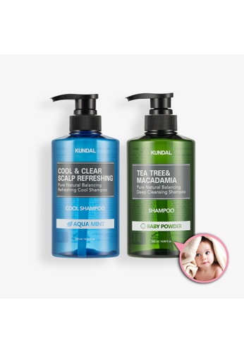 KUNDAL [KUNDAL][Bundle of 2] Scalp Care SET(2ea) Cool Shampoo + Deep Cleansing Shampoo Baby Powder 38AB9BE478C4B5GS_1