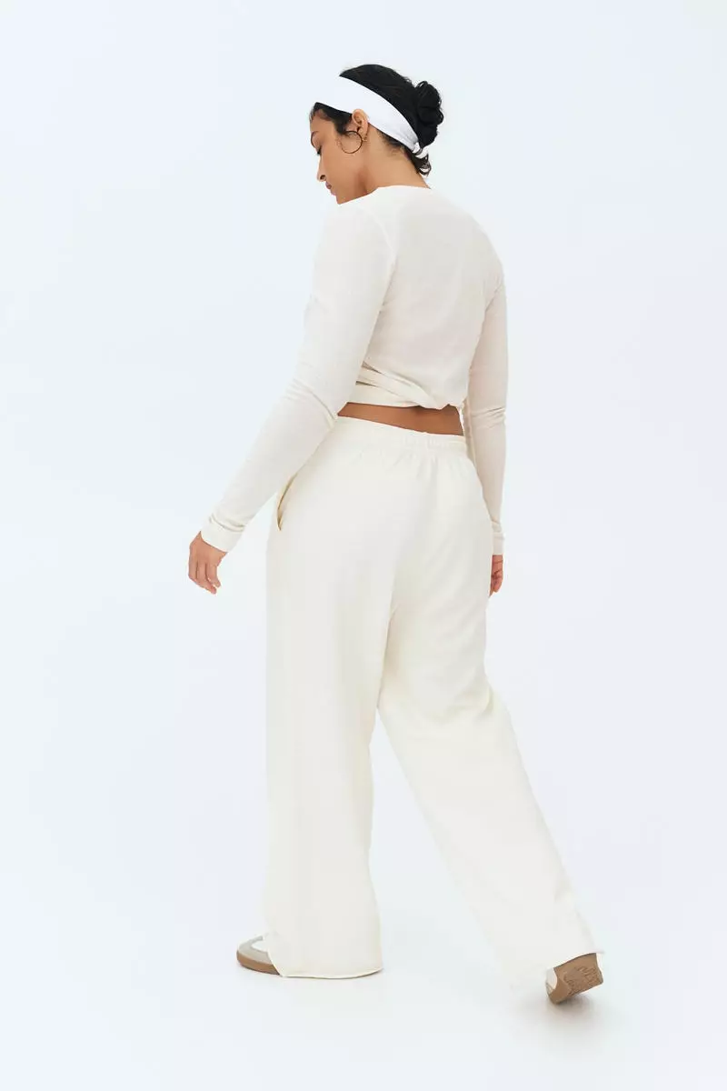 Washed cotton sweatpants