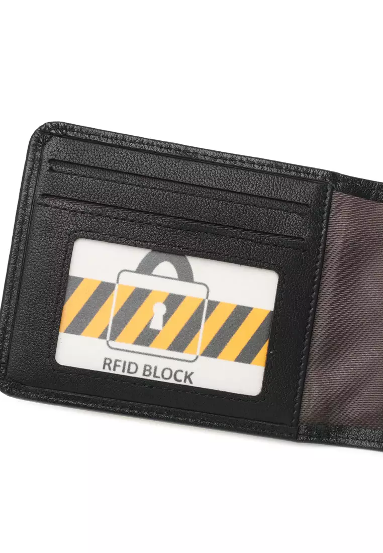 Men's Genuine Leather Zipper Wallet  (Dompet Resleting Kulit Asli) - Hitam