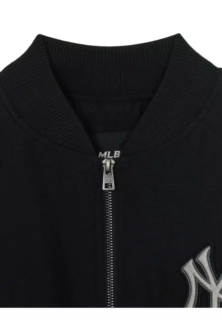 WOMEN'S BASIC NYLON CROP JACKET NEW YORK YANKEES