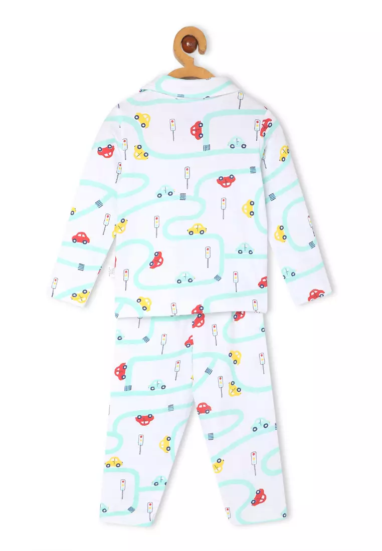 Baby And Kids Pajama Nightsuit Set - City Drive