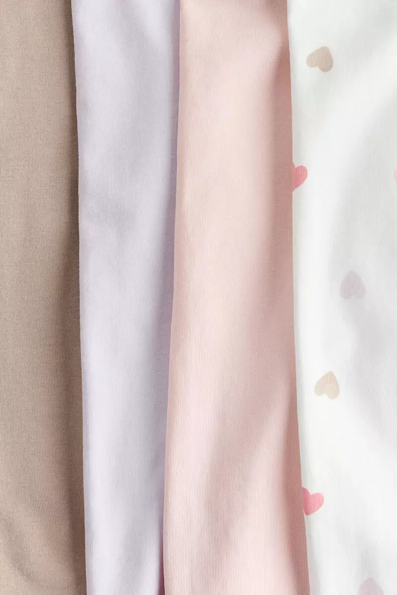 4-pack cotton jersey leggings