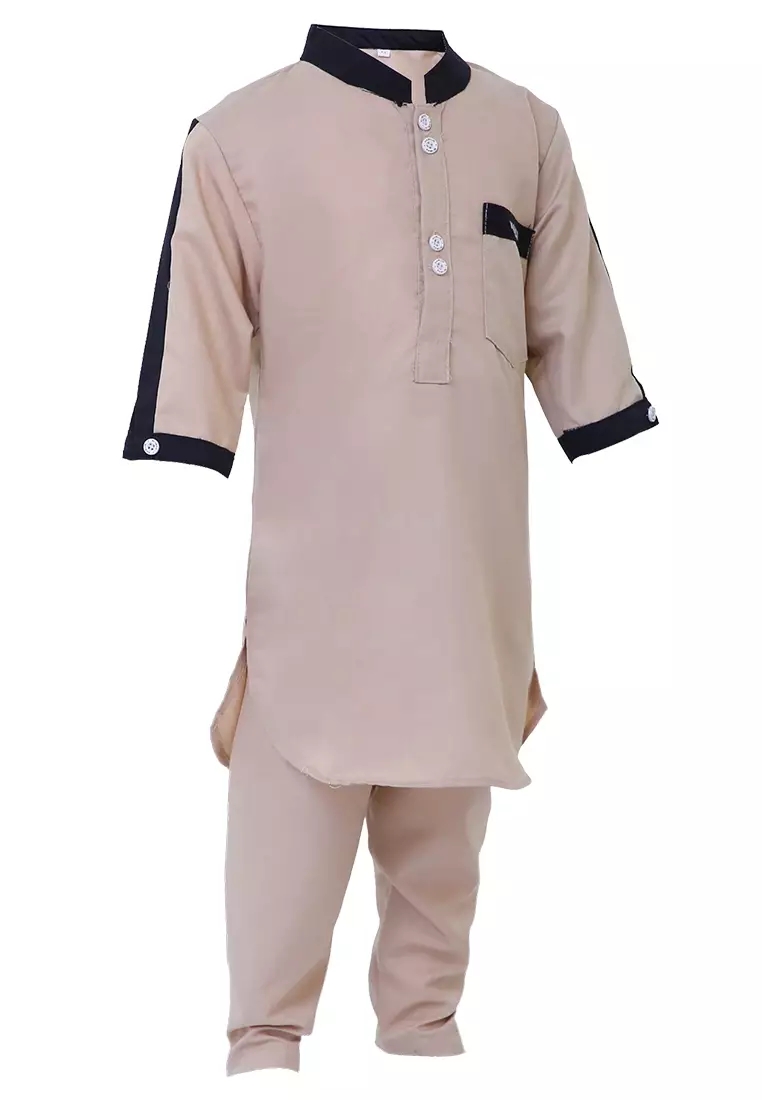 Jourell Setelan Koko Anak Laki-laki Lengan Panjang Motif Polos Childrens Shirt Material Cotton ORIGINAL - Coksu