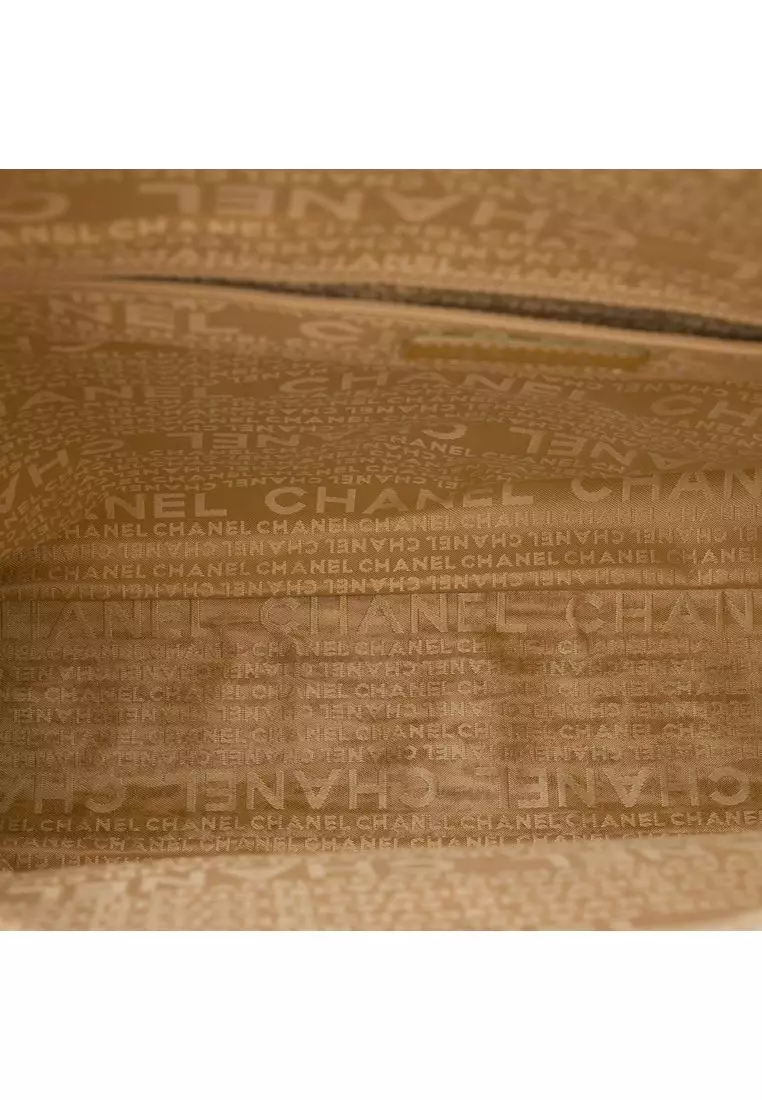 Pre-Loved Chanel Cc Canvas Clover Vertical Tote